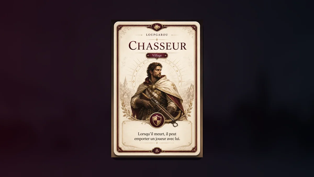 Carte du rôle Chasseur dans Loup-Garou Live